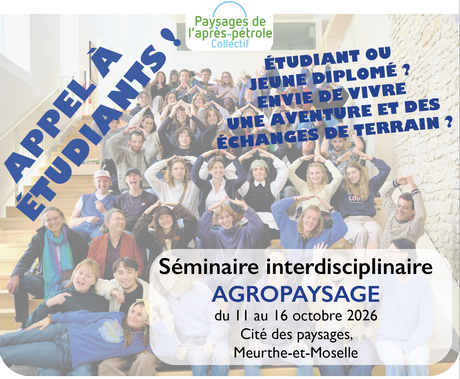 Candidatures pour séminaire interdisciplinaire Agropaysage